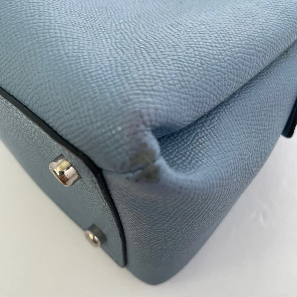 Coach Crossgrain Leather Mini Lillie Carryall Bag +matching Medium Id Zip Wallet - Picture 10 of 16